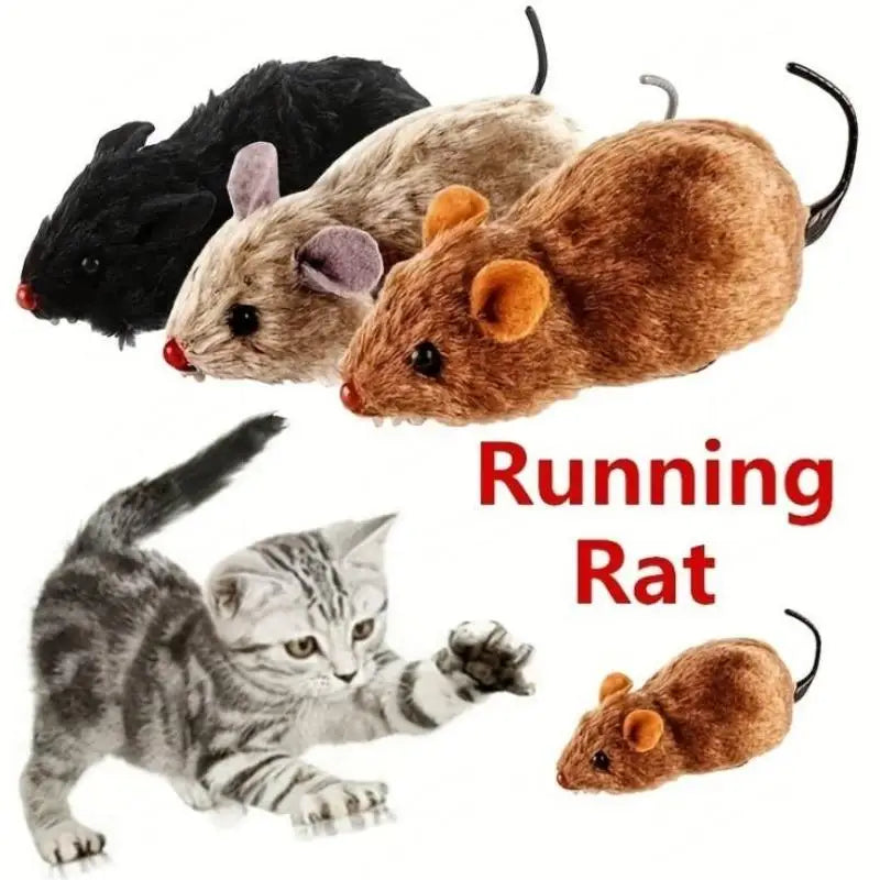 Plush Mouse Running  Toy