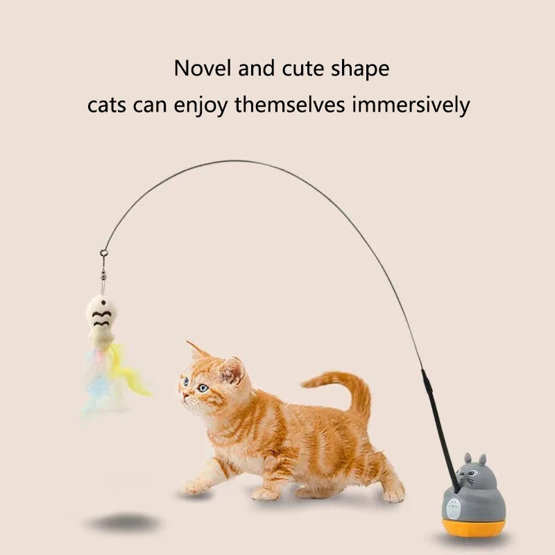 Cat funny cat stick