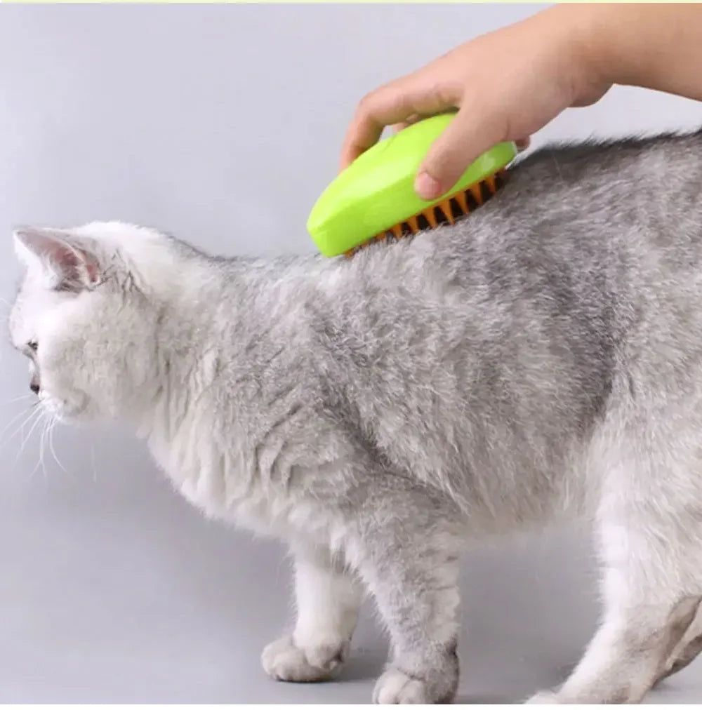 Premium Steam Pet Brush for Dogs & Cats