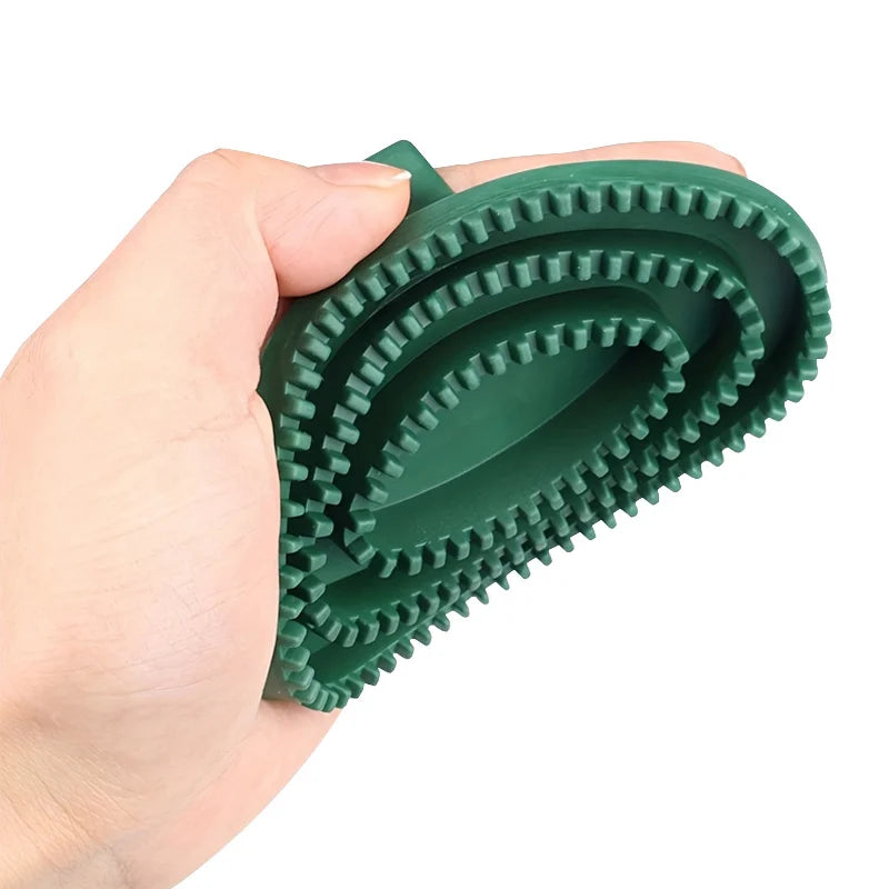 Rubber Massage Cleaning Brush for Horses