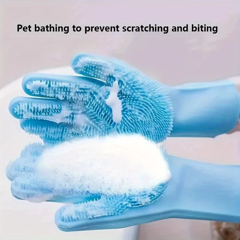 Pet Grooming Bath Gloves
