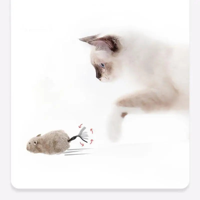 Plush Mouse Running  Toy