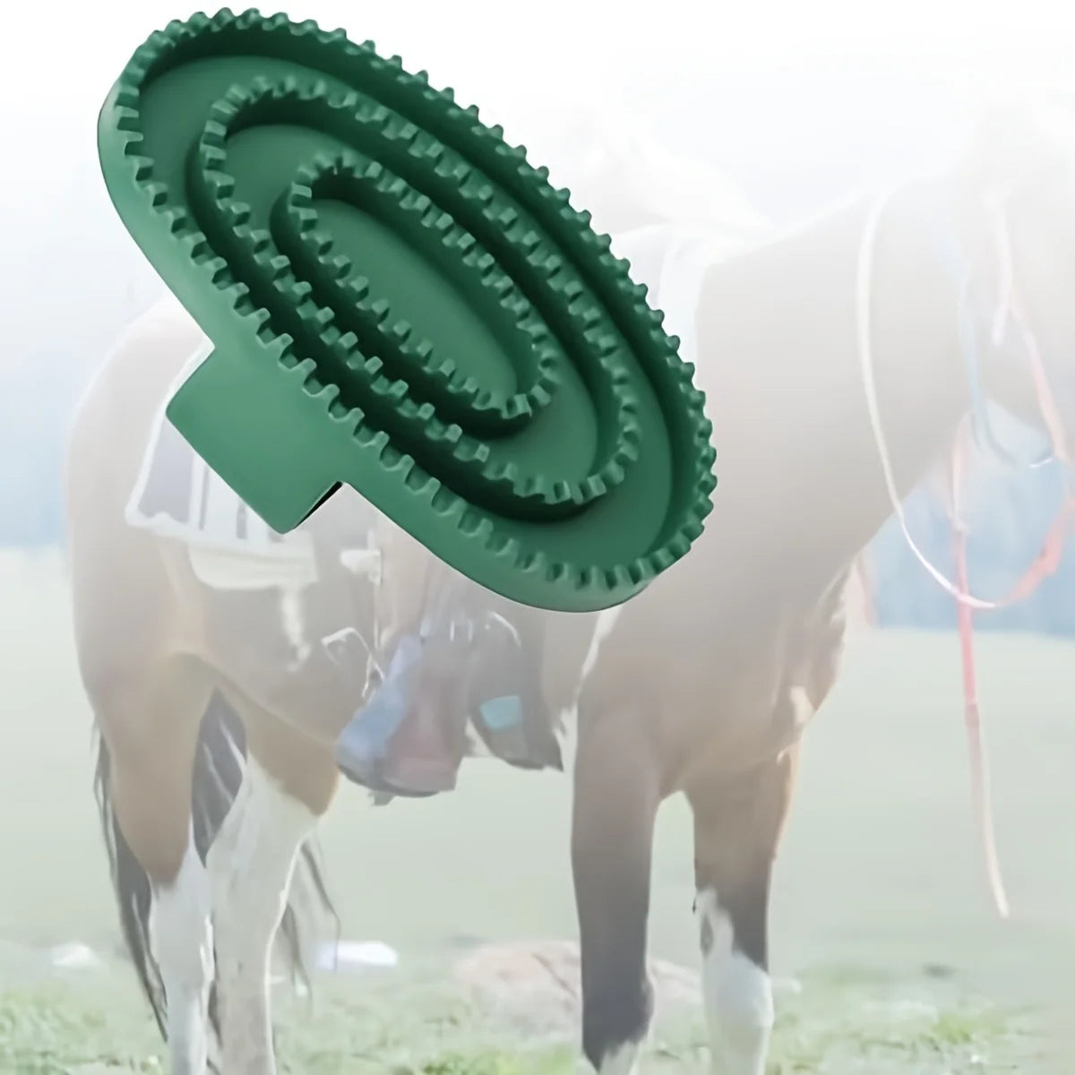 Rubber Massage Cleaning Brush for Horses