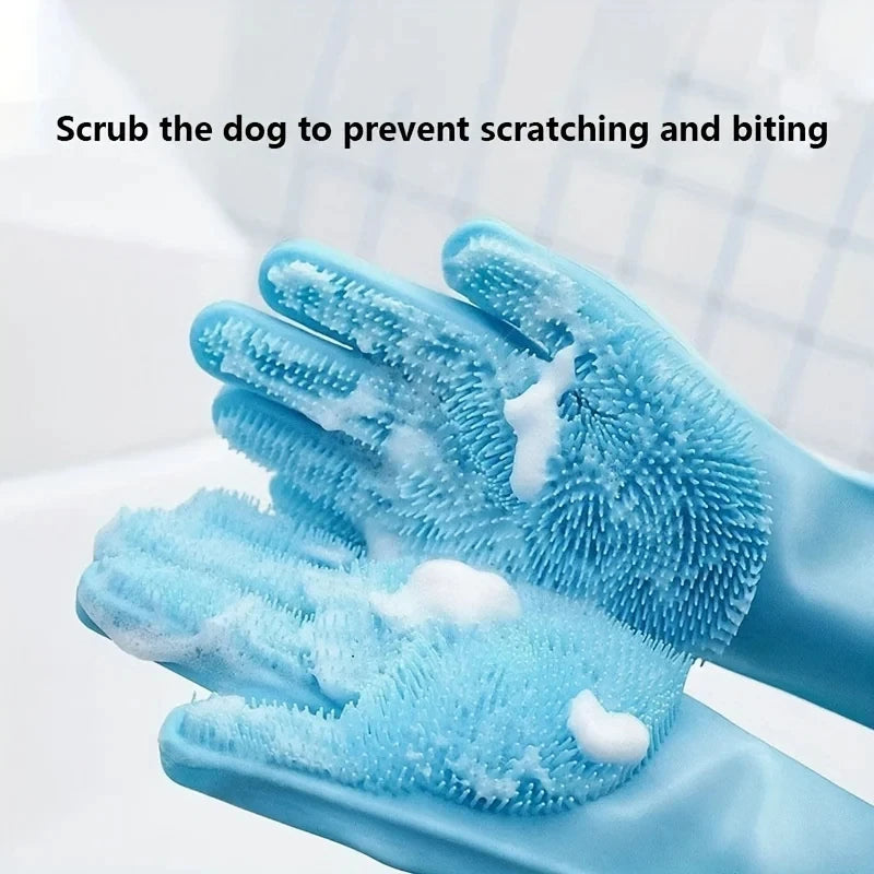 Pet Grooming Bath Gloves