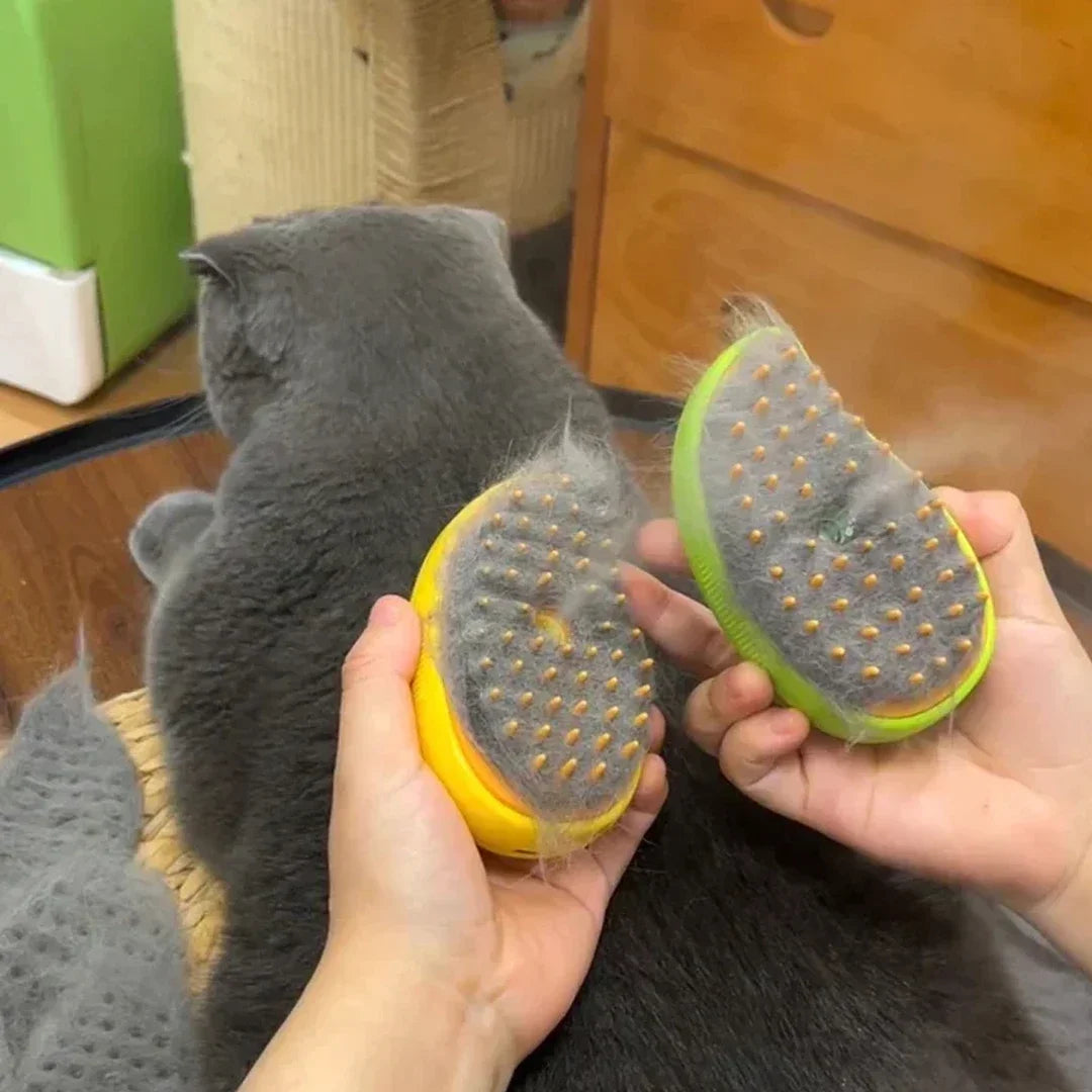 Premium Steam Pet Brush for Dogs & Cats