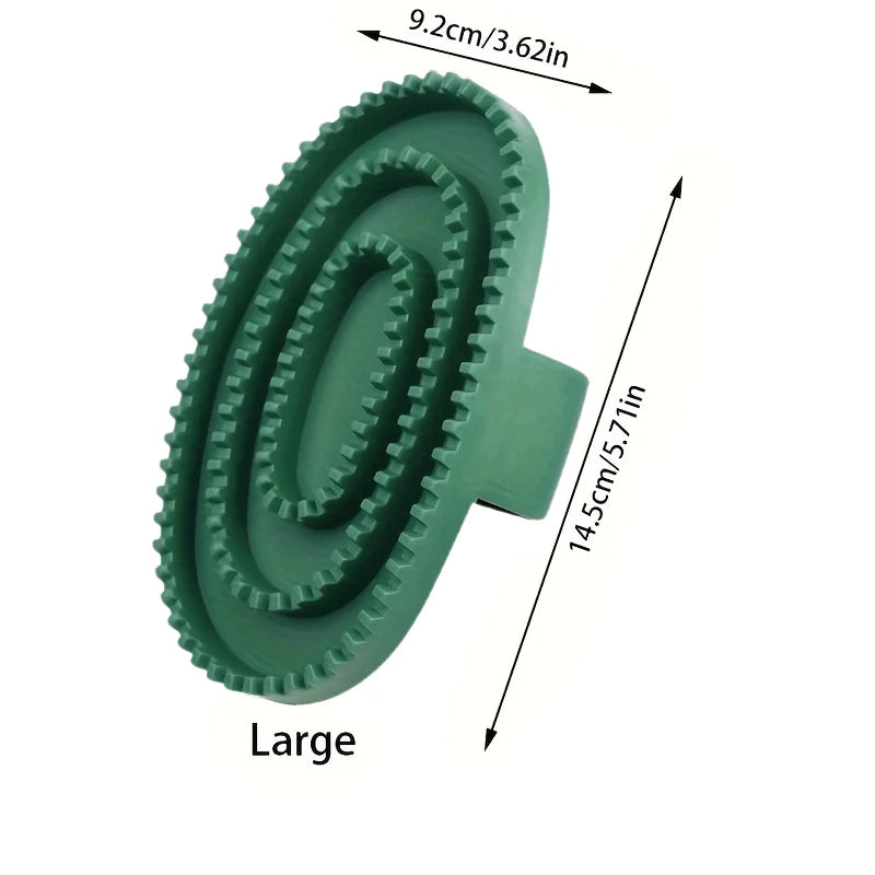 Rubber Massage Cleaning Brush for Horses