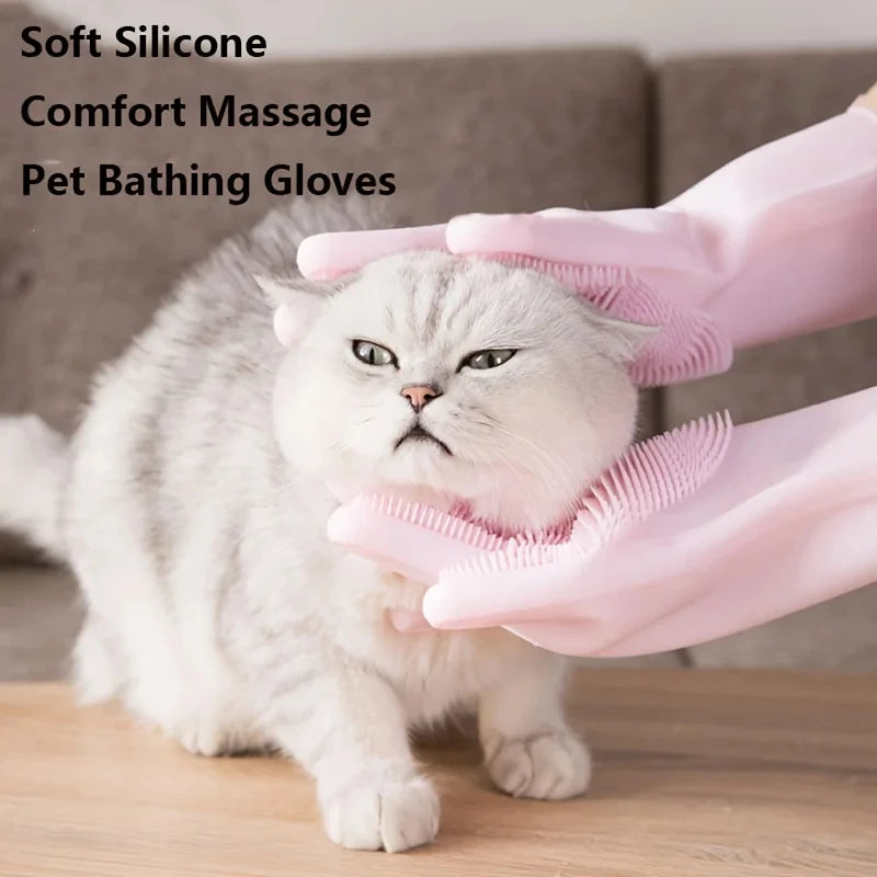 Pet Grooming Bath Gloves