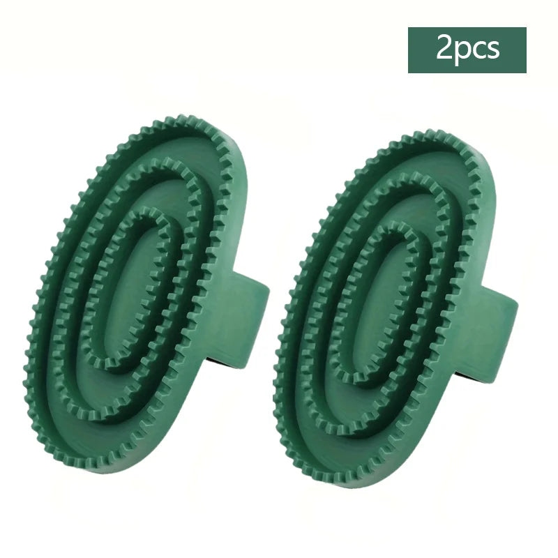 Rubber Massage Cleaning Brush for Horses