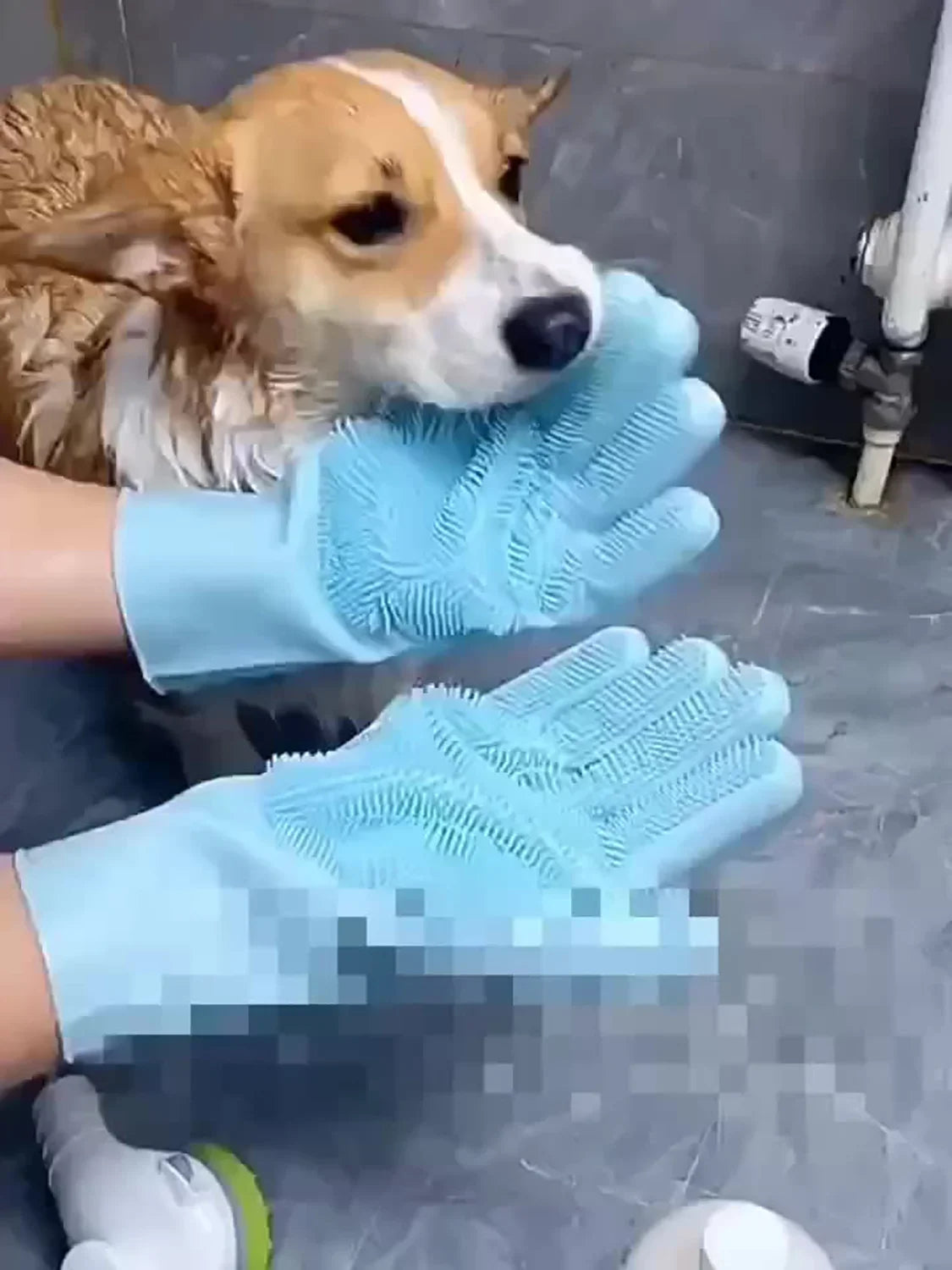 Pet Grooming Bath Gloves