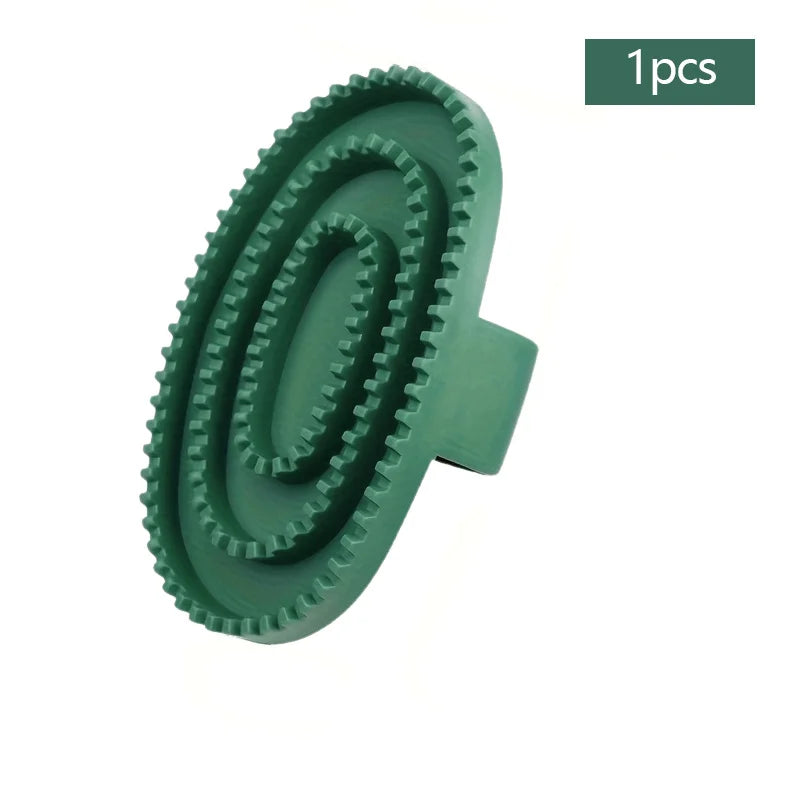 Rubber Massage Cleaning Brush for Horses