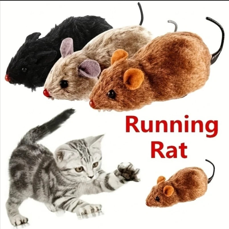 Plush Mouse Running  Toy